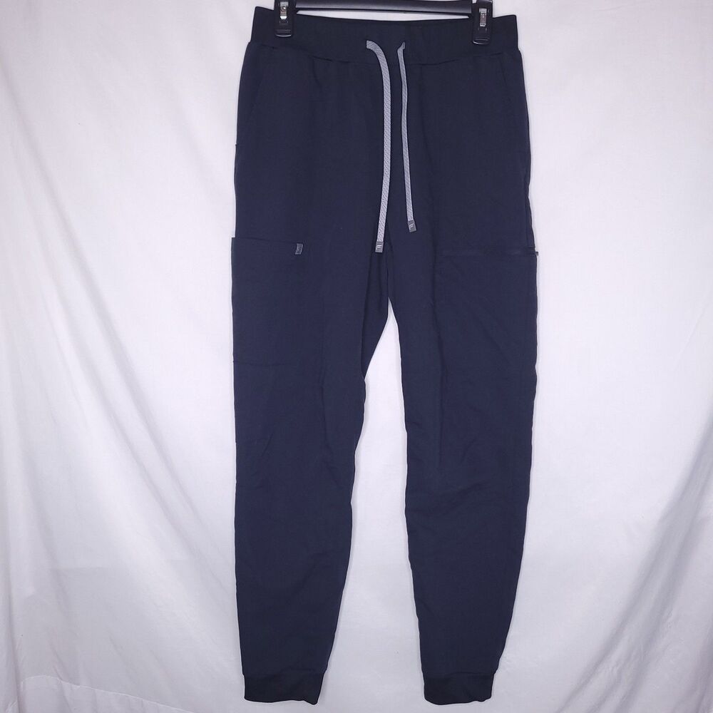 Fabletics Scrub Joggers Womens Medium Navy Blue Mid Rise On Call